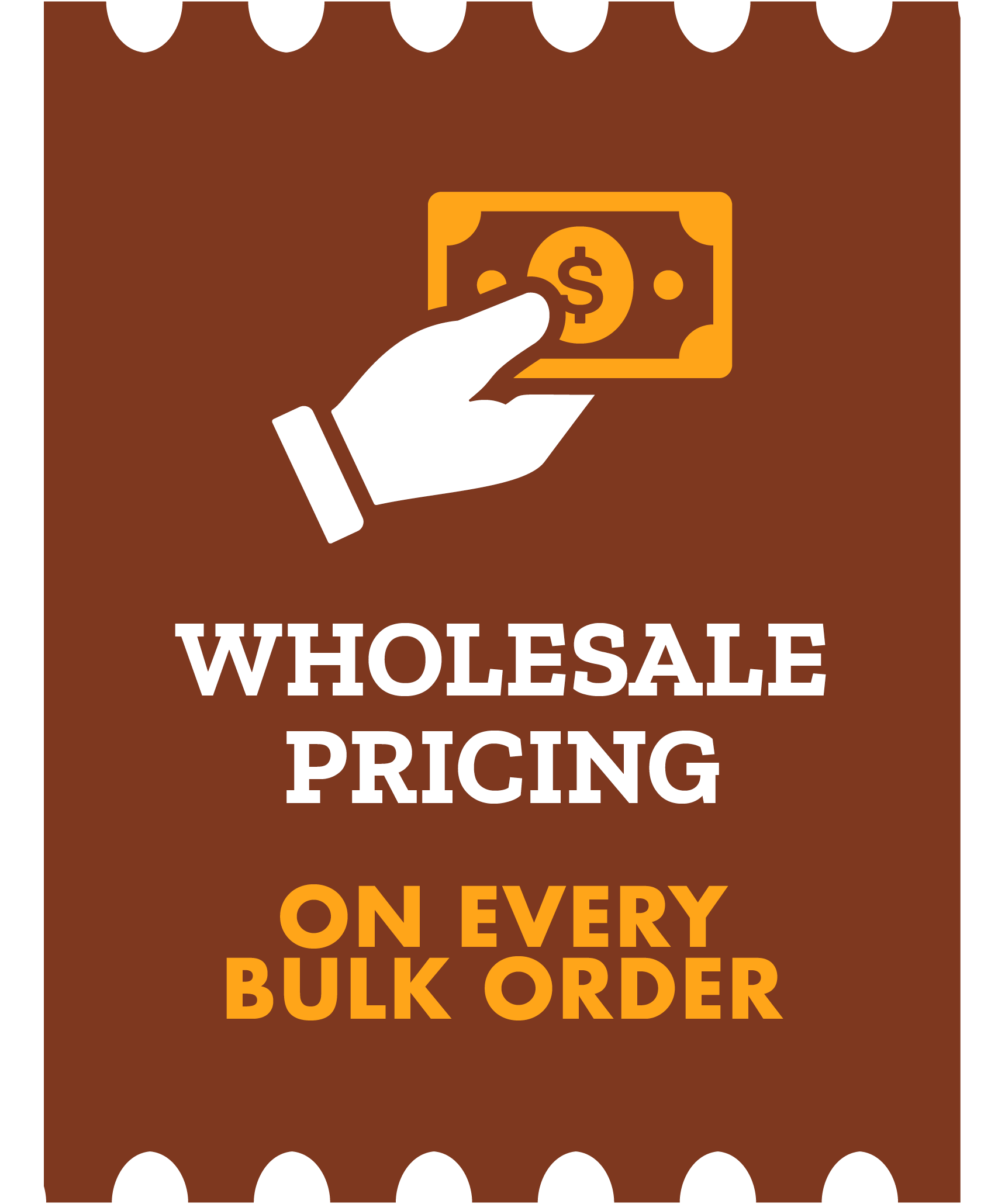 Storewide Savings with wholesale pricing