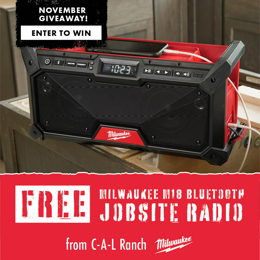 FREE Milwaukee M18 Bluetooth Jobsite Radio
