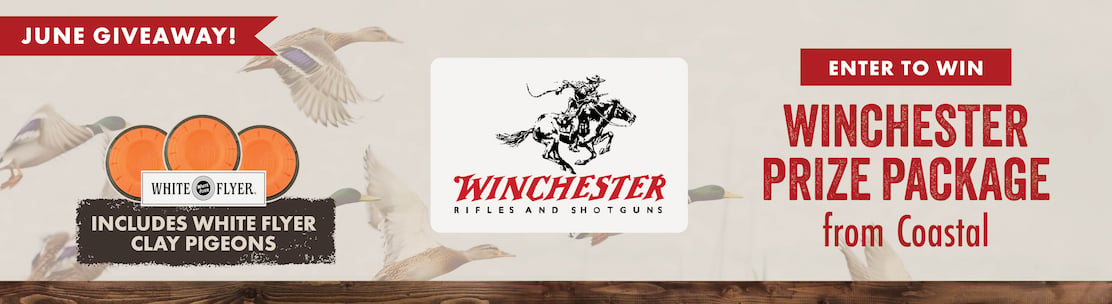 JUNE GIVEAWAY ENTER TO WIN WINCHESTER PRIZE PACKAGE INCLUDES WHITE FLYER CLAY PIGEONS from Coastal
