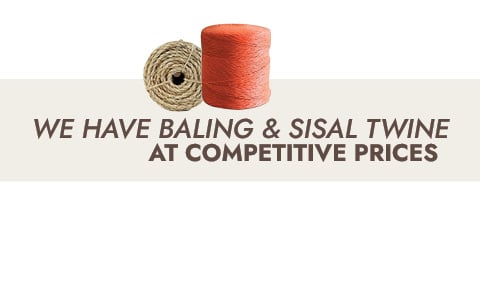 WE HAVE BALING @ SISAL TWINE AT COMPETITIVE PRICES