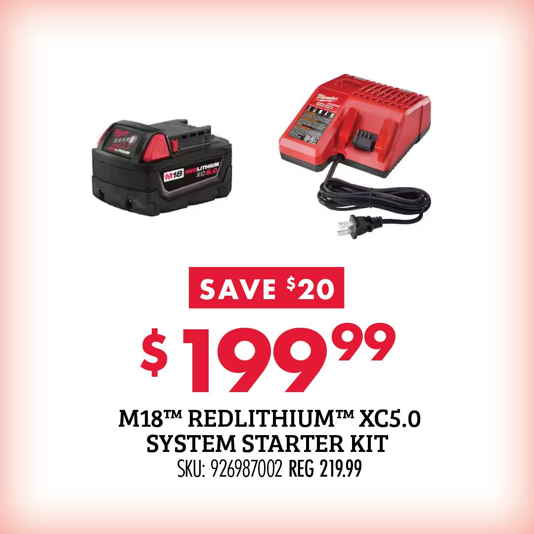 Milwaukee M18 Battery Starter Kit