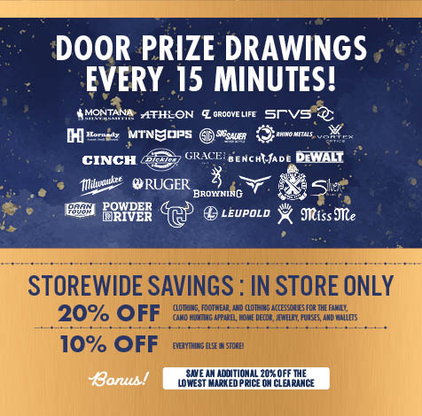 DOOR PRIZE DRAWINGS EVERY 15 MINUTES! ...