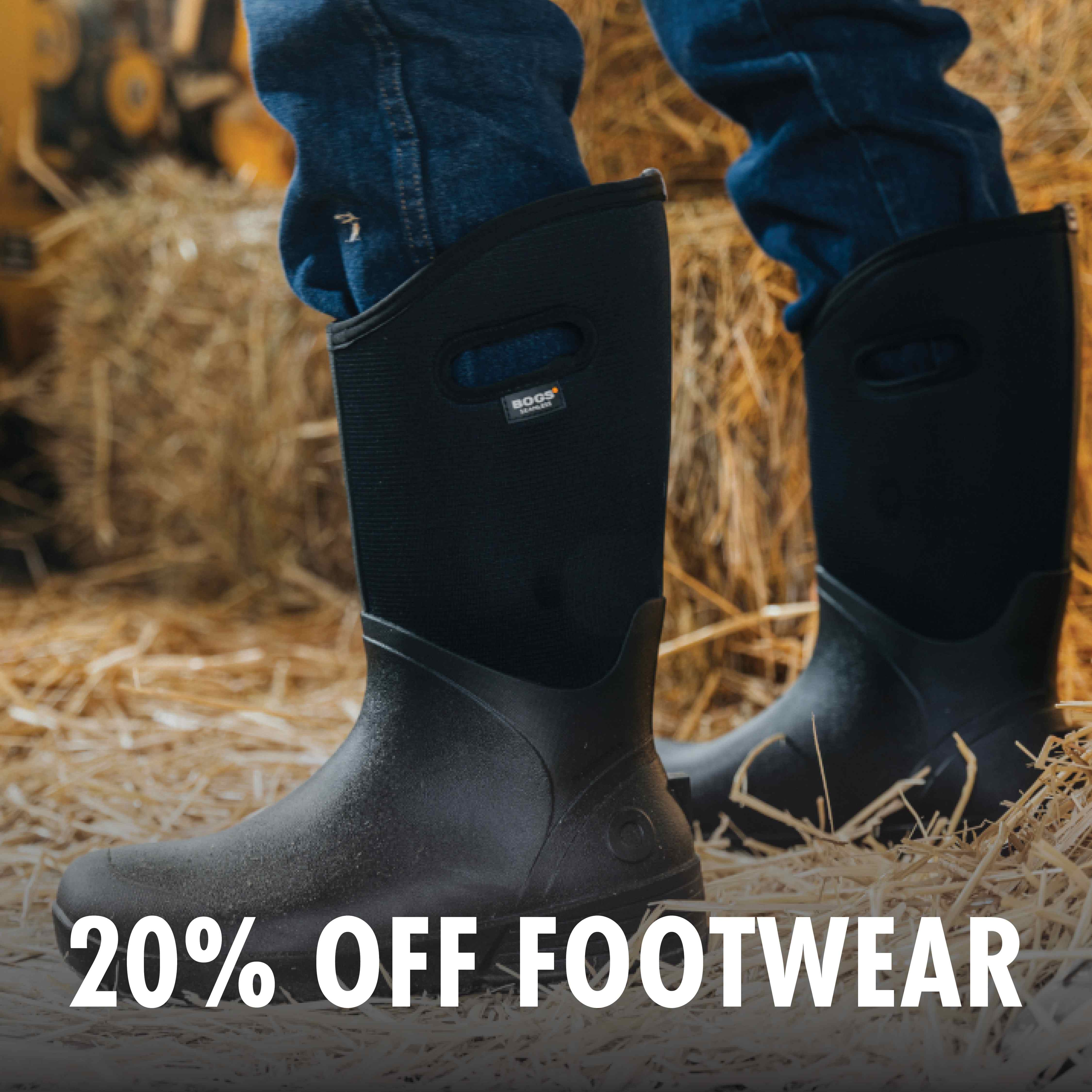 20% OFF FOOTWEAR