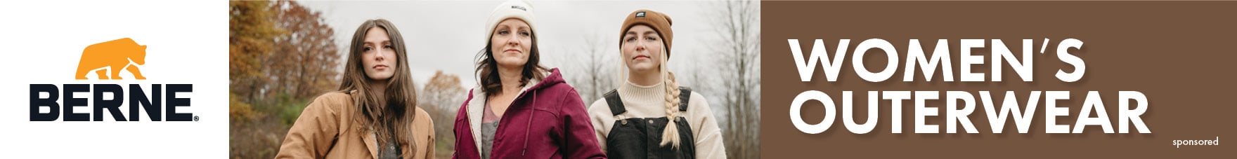 BERNE WOMEN'S OUTERWEAR sponsored
