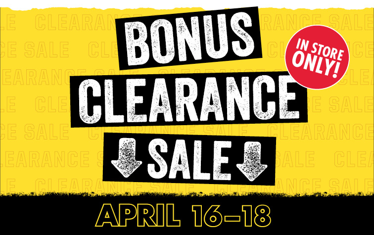 Bonus Clearance Sale