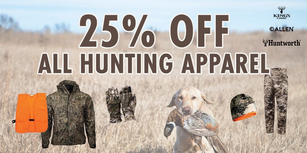 25% OFF ALL HUNTING APPAREL KINGS CAMO ALLEN Huntworth
