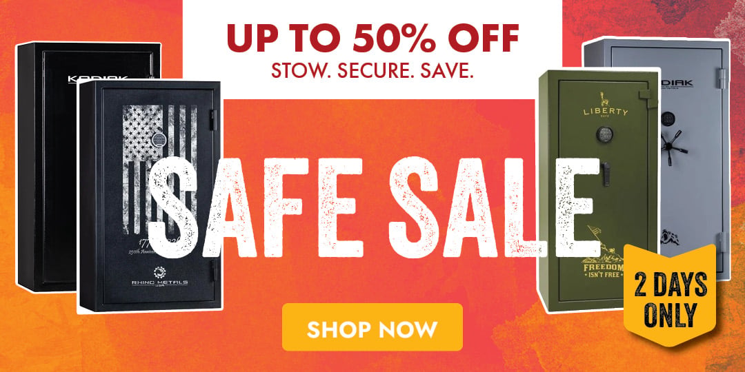 UP TO 50% OFF STOW. SECURE. SAVE. SAFE SALE SHOP NOW 2 DAYS ONLY