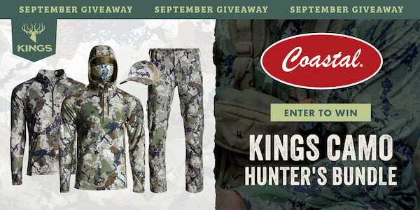 SEPTEMBER GIVEAWAY KINGS ENTER TO WIN KINGS CAMO HUNTER'S BUNDLE Coastal