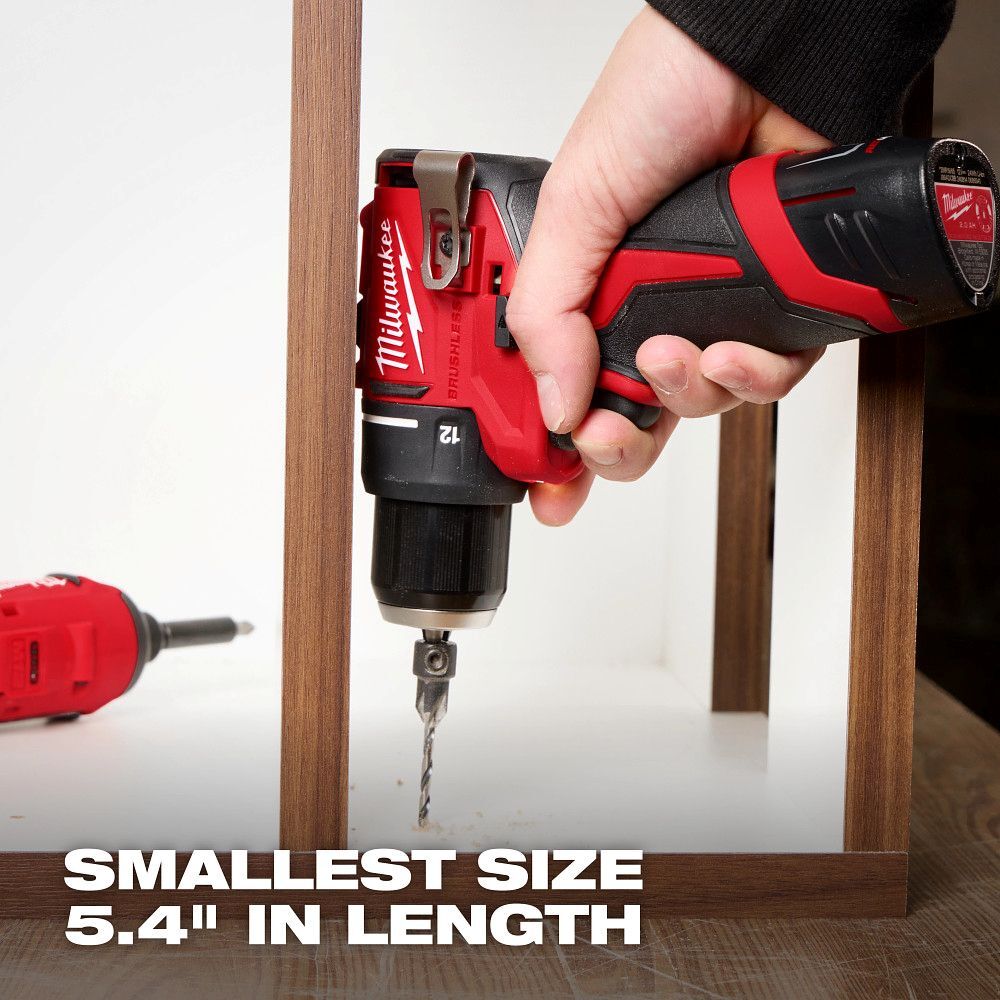 Milwaukee M12 Subcompact Brushless Drill Driver & Impact Driver 2-Tool Combo Kit
