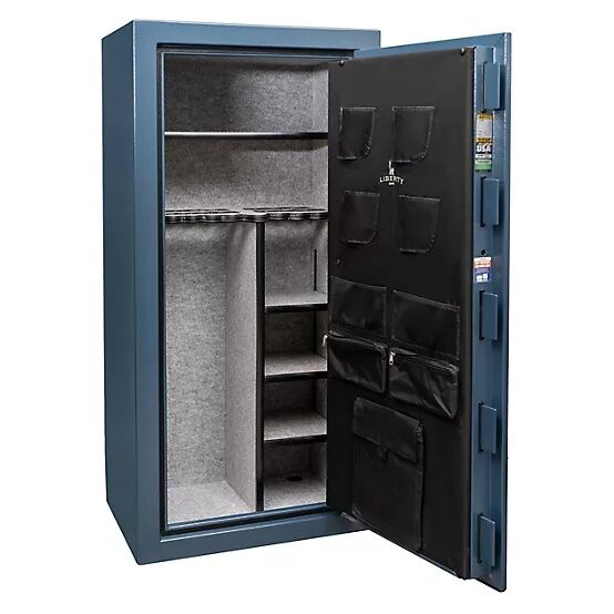 Liberty Safe Blue Freedom Isn't Free 30 Gun Safe With E-Lock