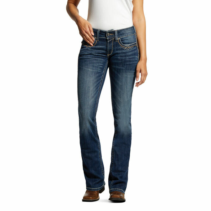 R.E.A.L. Mid Rise Stretch Ivy Stackable Straight Leg Jean