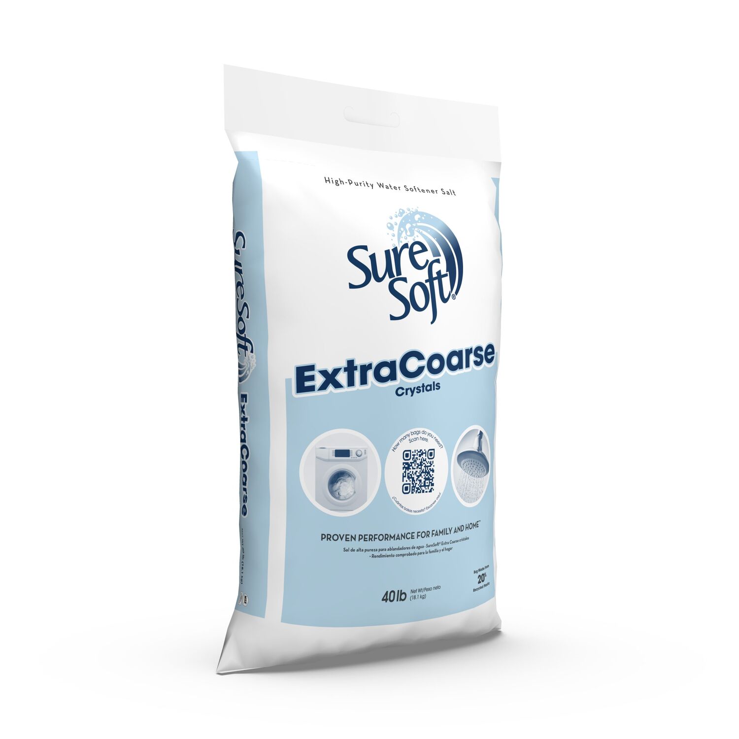 Sure Soft Extra Coarse Water Softener Salt, 40-Lb