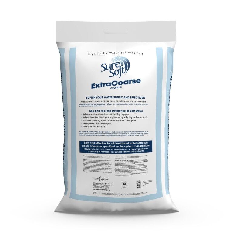 Sure Soft Extra Coarse Water Softener Salt, 40-Lb