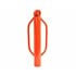 Post Driver, With Handles, Powder Coated, Orange, 2.95" X 23.6"