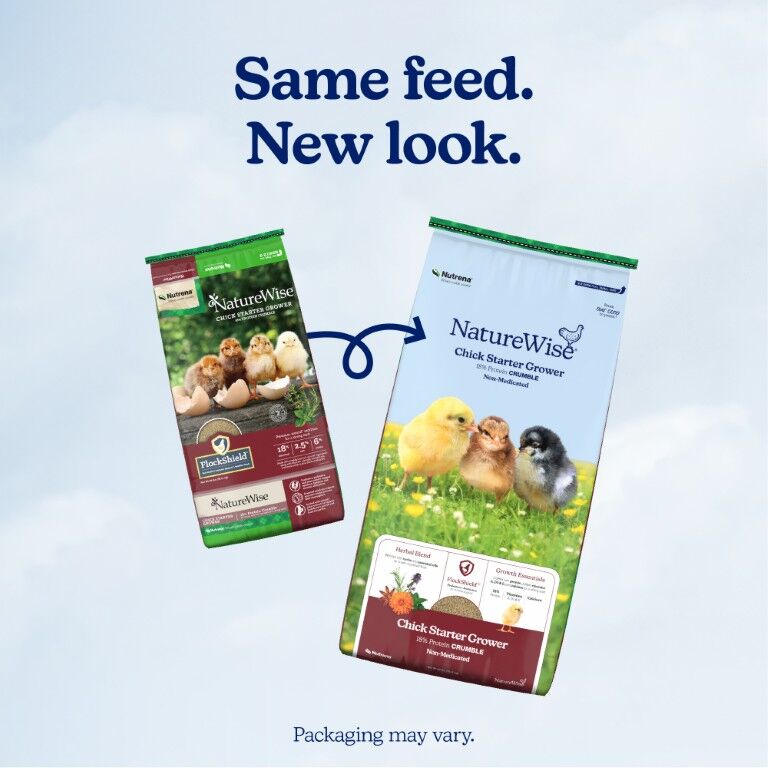 Nutrena NatureWise Chick Starter Grower 18% Crumble Non-Medicated, 40-Lb