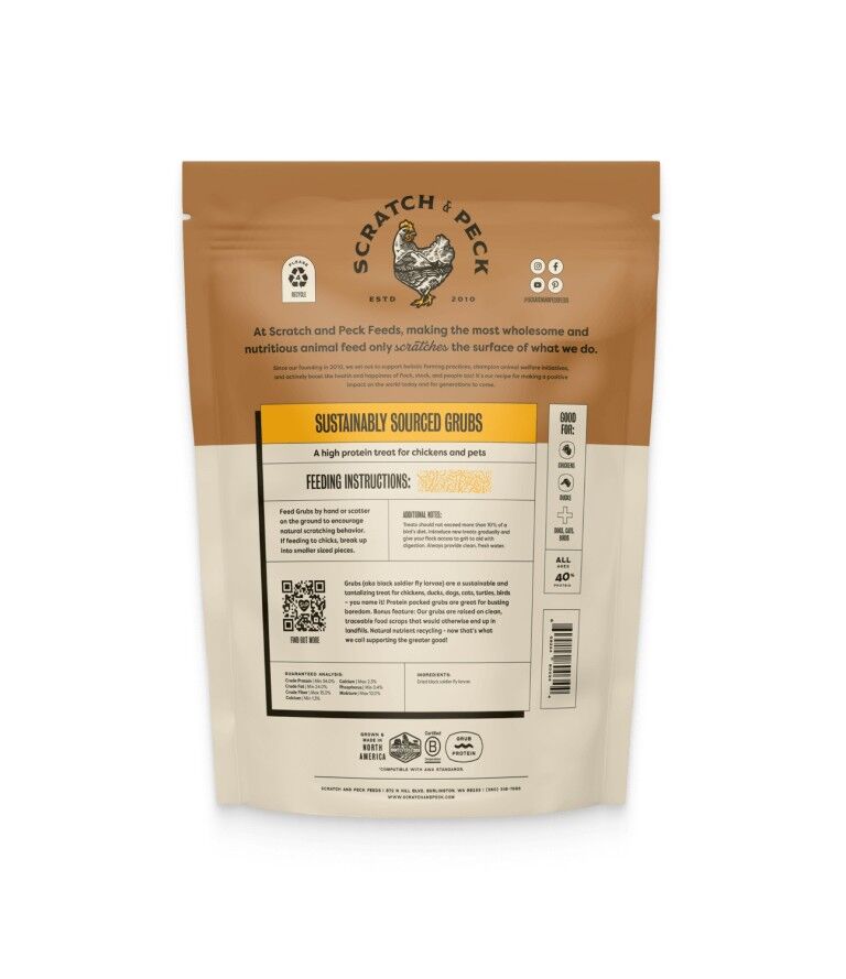 Scratch & Peck Feeds Cluckin' Good Grubs, 3.5-Lb