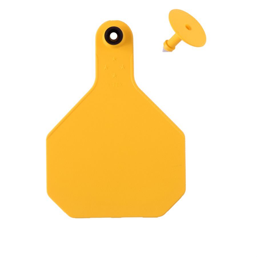 Blank Large Yellow Ear Tag